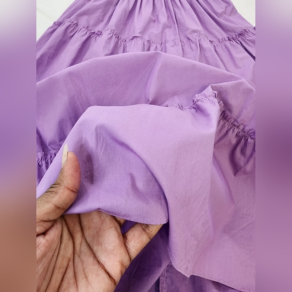 Aaron & Amber Women's Purple Smocked Dress, Size Large - Picture 12 of 13